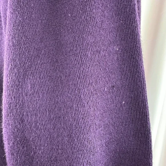 Wool‎ Blend Beaded Embroidered Sequin Open Cardigan Sweater Purple Red Floral - Picture 13 of 17